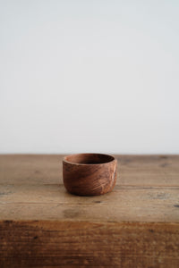 Teak wood rice bowl