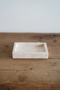 A smaller version of our classic marble tray, perfect for daily essentials or vanity items