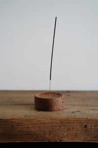 Solid teak wood incense holder